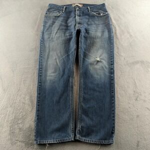 Vintage Levis Jeans 36x30 (Fits 34x30) Blue 505 Straight Wide Faded Denim Y2K